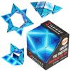 SHASHIBO Box Patented Fidget Cube with 36 Rare Earth Magnets Transforms Into Over 70 Shapes Shape-Transforming - Award-Winning - (Blue Planet)