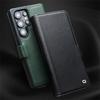 QIALINO For Samsung Galaxy S25 Ultra Wallet Case Genuine Cow Leather Flip Stand Phone Cover