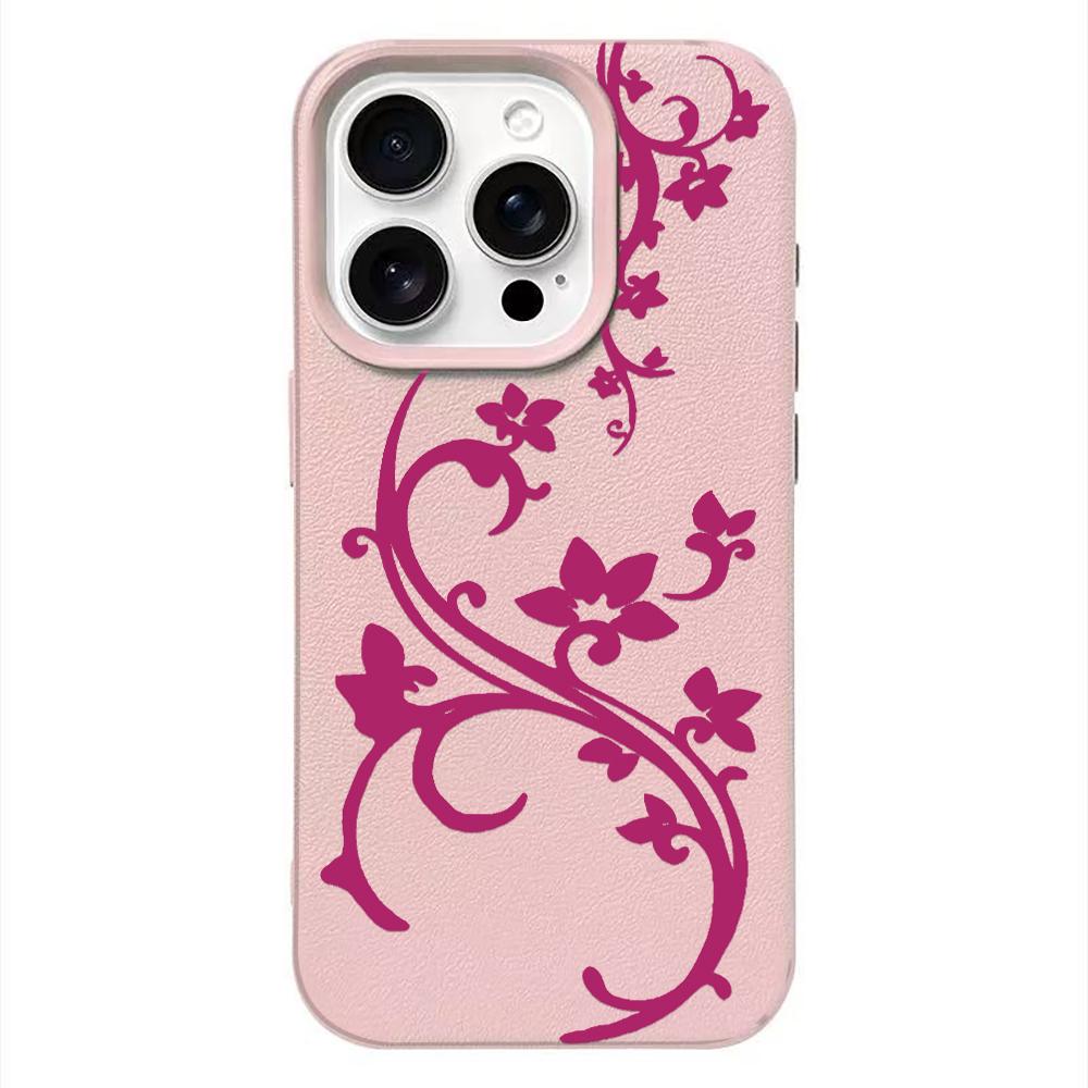 Чехол для телефона с цветочным рисунком для IPhone 17 16 15 Plus 14 13 12 11 Pro Max 17E Air 16e Ударопрочный задний чехол Coque
