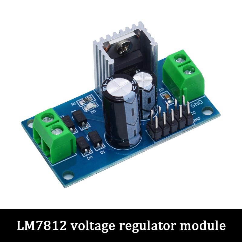 LIZAO LM7805 LM7806 LM7809 LM7812 DC/AC Трехвыводной модуль стабилизатора напряжения 5В 6В 9В 12В Выход Макс. 1.2А Плата источника питания