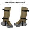 Snake Gaiters for Hiking Lightweight and Breathable Snake Proof Leg Sleeves Adjustable Snake Bite