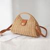 2022 Женская летняя соломенная большая сумка-тоут - Плетеная сумка через плечо и кроссбоди для пляжа и путешествий