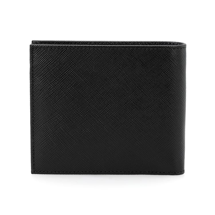 PRADA Leather Wallet Men's Black 2MO513-QHH-F0002