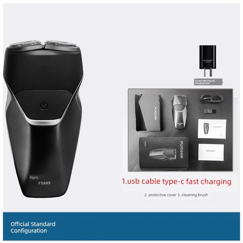 Flyco Shaver Men Electric Shaver Smart Official Flagship Authentic Charging Mini Portable Fs889