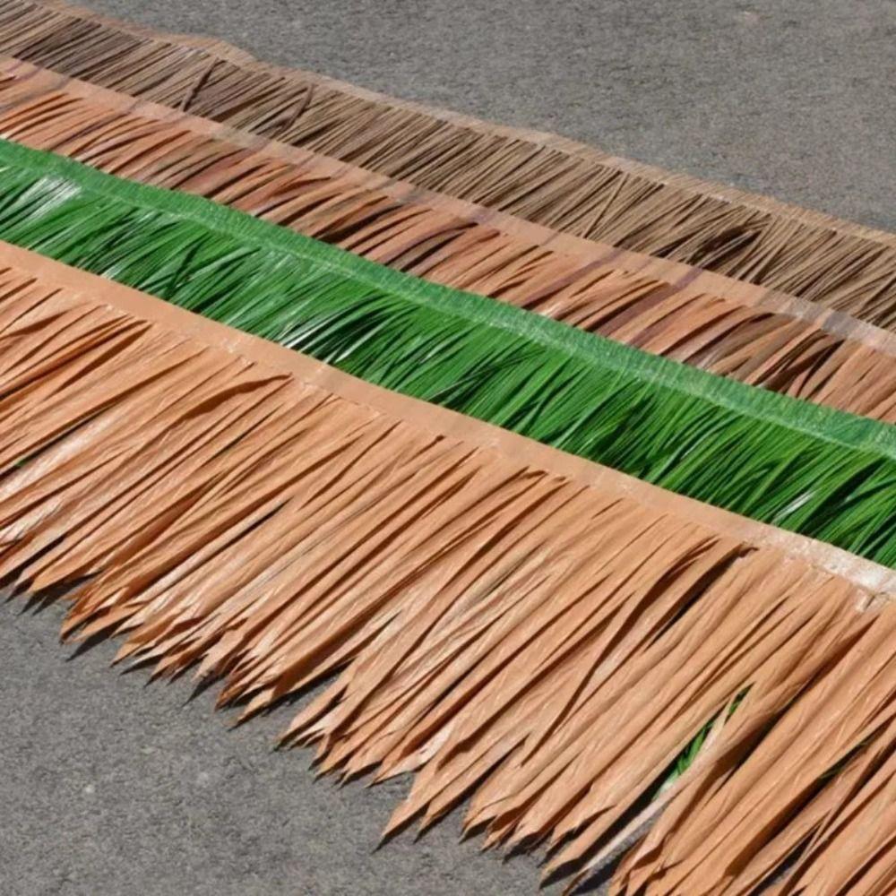Искусственная имитация соломенной крыши Огнестойкая травяная крыша Украшение для вечеринки Солома Декоративный Дом