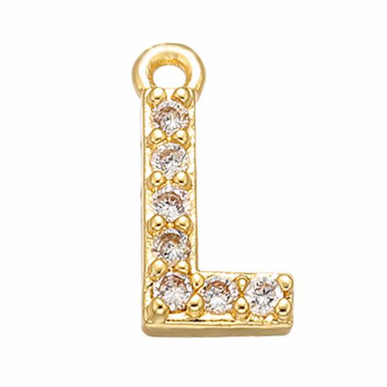 Necklace Pendant 26 Letters Rhinestones Jewelry Cute Sparkling Jewelry Pendant