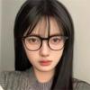 Face Without Makeup Gadget Black Frame Plain Glasses Pure Desire Wind Female Anti Blue Light Glasses