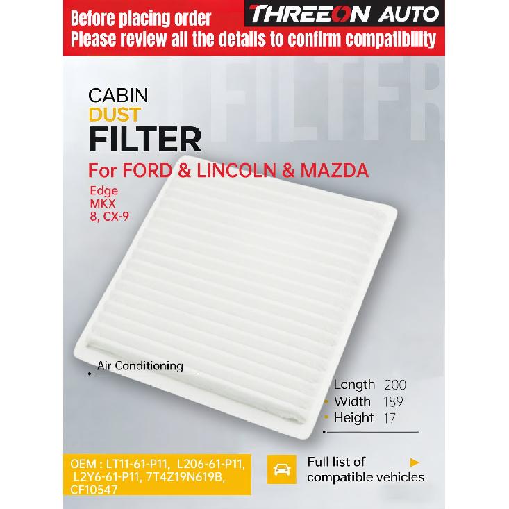 For Ford Edge 2007-2015 WESTGUARD Activated Carbon Cabin Air Filter MK3080 7T4Z19N619B CF10547