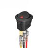 4PCS Round Rocker Switch 12V 20A Round Toggle Switch 12 Volt DC Lighted 3 Pin 2 Way SPST Switch for Automotive Car Boat
