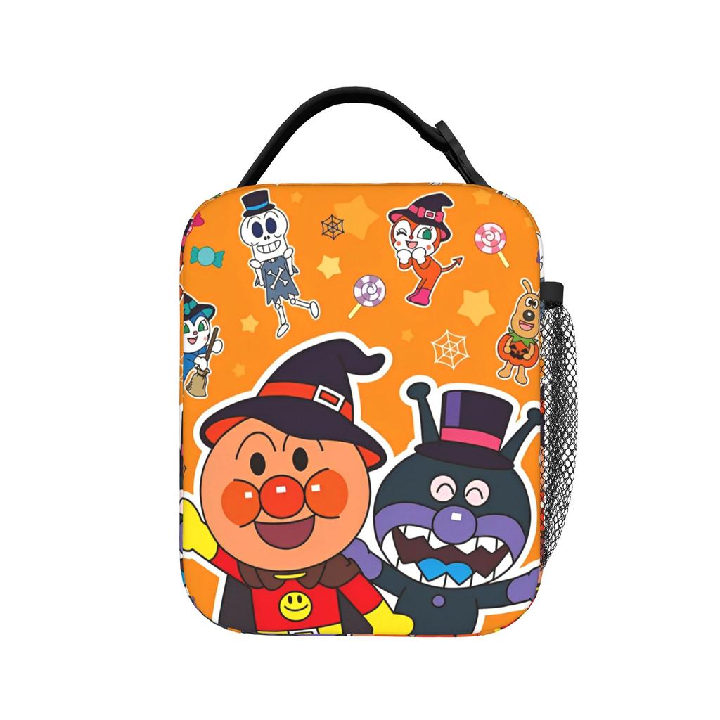 Изолированная сумка-ланчбокс Anpanman, большая вместимость, с персонажами Baikinman, Dokinchan, Horaman, Melon girl, многоразовая термосумка, сумка-тоут, ланч-бокс