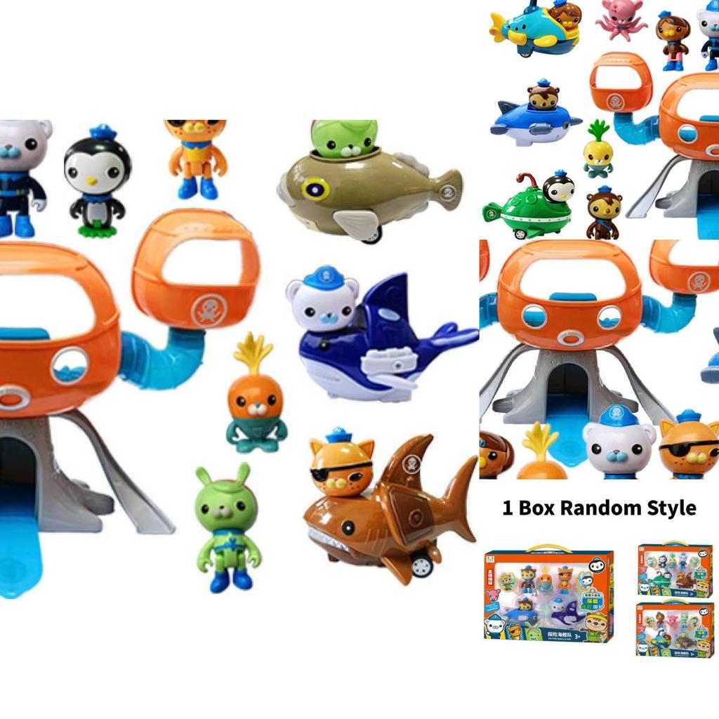 Authentic Octonauts Captain Barnacles Peso Kwazii Plush Figurines Boys Gift Set