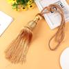 1 Pair Home Decor Large Simple Tie Backs Holder Strap Tassel Curtain Rope Braided Tiebacks