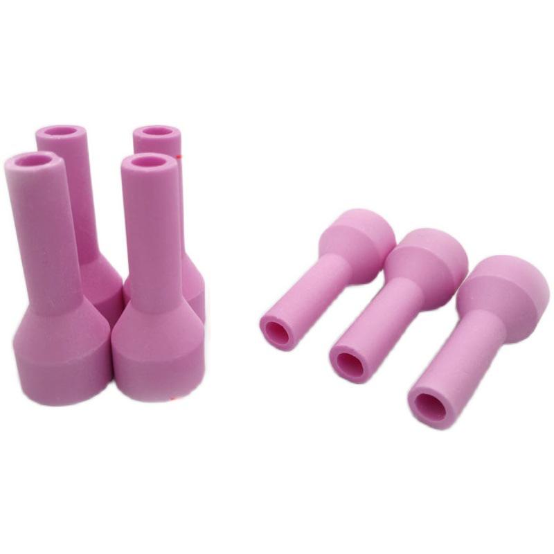 Argon Arc Welding Gun QQ150A Parts: Self-locking Handle, Ceramic Nozzle, Tungsten Holder, Gas Diffuser, Gun Tail.