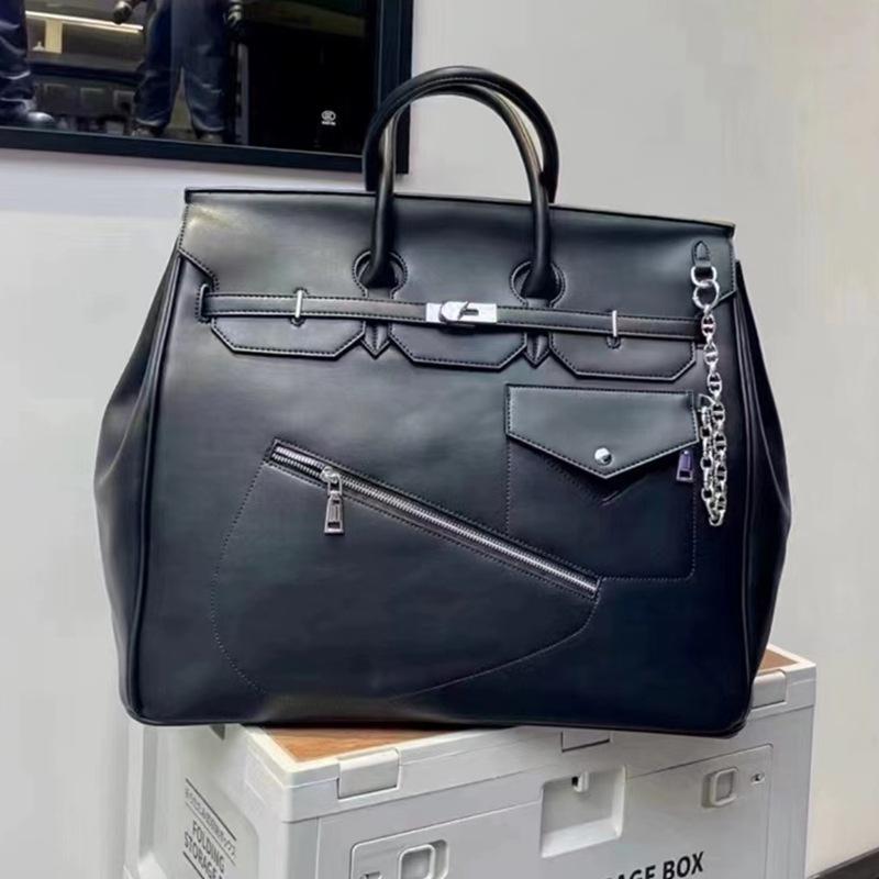 Large Capacity Platinum Bag New Trendy Men's And Women's Bag Large Handbag Travel Canvas Bag Travel Bag