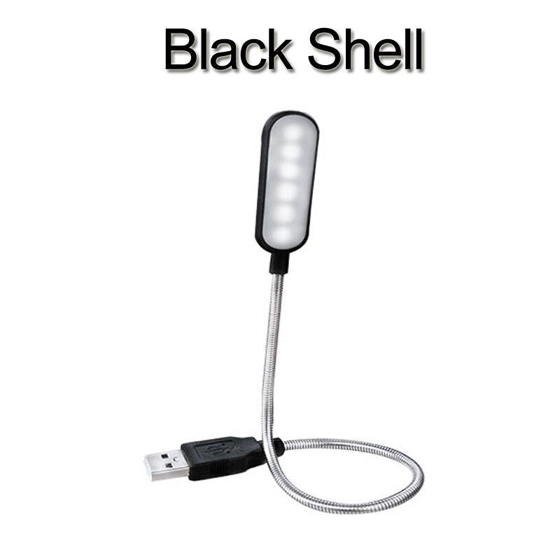 Портативный USB светодиодный мини-книжный светильник для чтения, настольная лампа, гибкая 6-светодиодная USB-лампа для Power Bank, ноутбука, ПК, компьютера