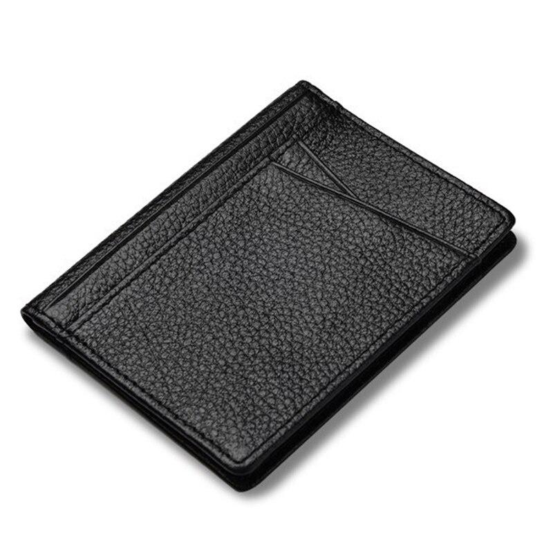 ID держатель для кредитных карт, мужской кожаный ультратонкий банковский кошелек для карт, кошелек, чехол для кредитной карты, натуральная кожа