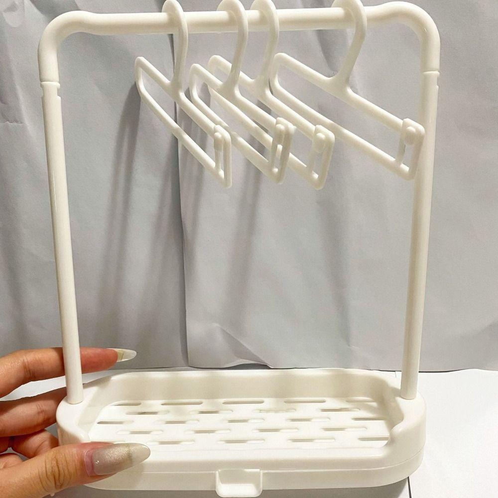 Decorative Doll Clothes Storage Rack Mini Shoe Display Rack for Labubu/BJD Doll