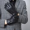 Men's Winter Genuine Leather Gloves Are Popular In Europe and America for Windproof and Warm Driving and Cycling