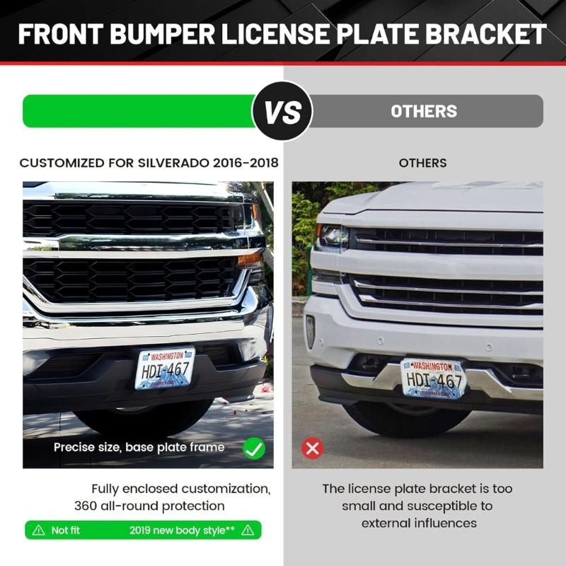 Замена переднего кронштейна номерного знака 23354526 GM1068172 Держатель номерного знака