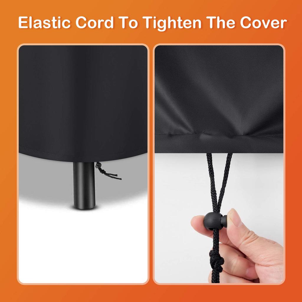 Fire Pit Cover Round Firepit Bowl 210D Fabric Waterproof Dustproof Bowl Covers