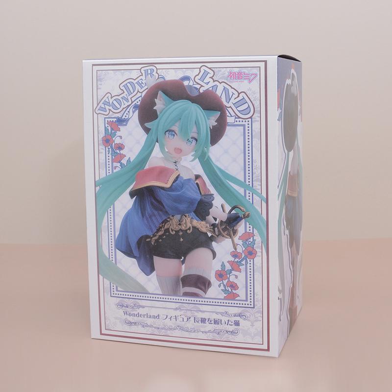 Anime Hatsune Miku Figure Fairy Tale Wonderland Hatsune Miku Puss in Boots Kawaii Action Figures Adult Collection Model Toy Gift