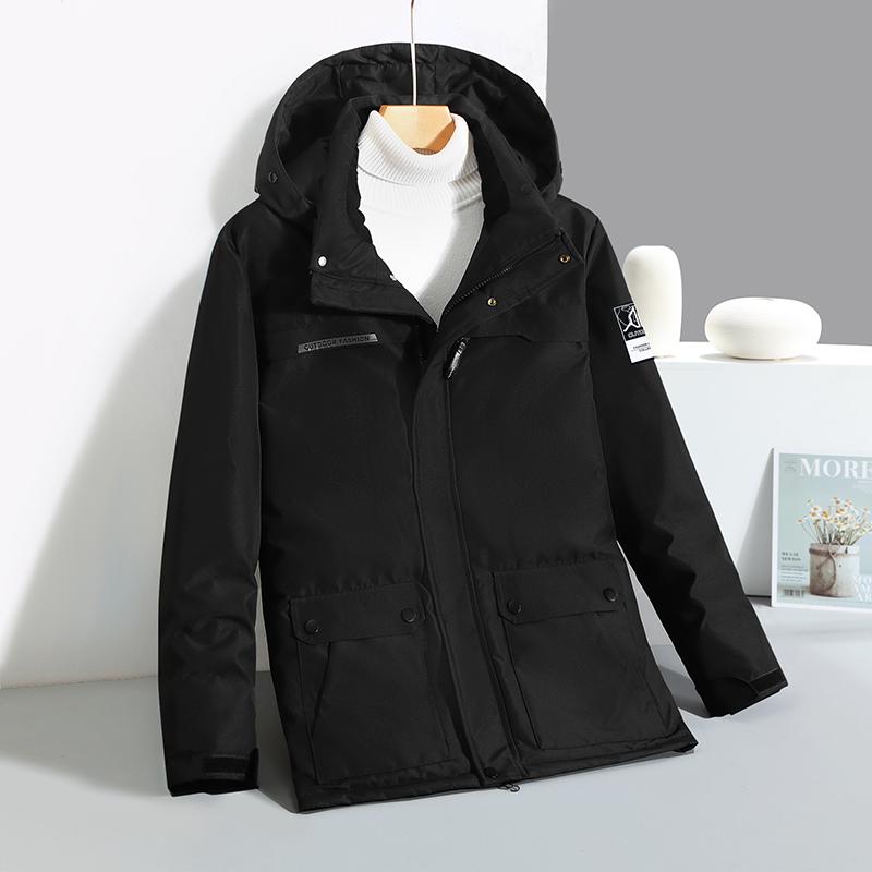 Real Fur Collar Winter White Duck Down Coats for Men Parkas Hooded Thick Warm Down Jackets Man Outerwears