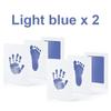2 PCS Baby Handprint Footprints Ink Pads Safe Non-toxic No-Touch Skin Inkless Inkpad Kits Pet Cat Dog Paw Prints Souvenirs Gifts