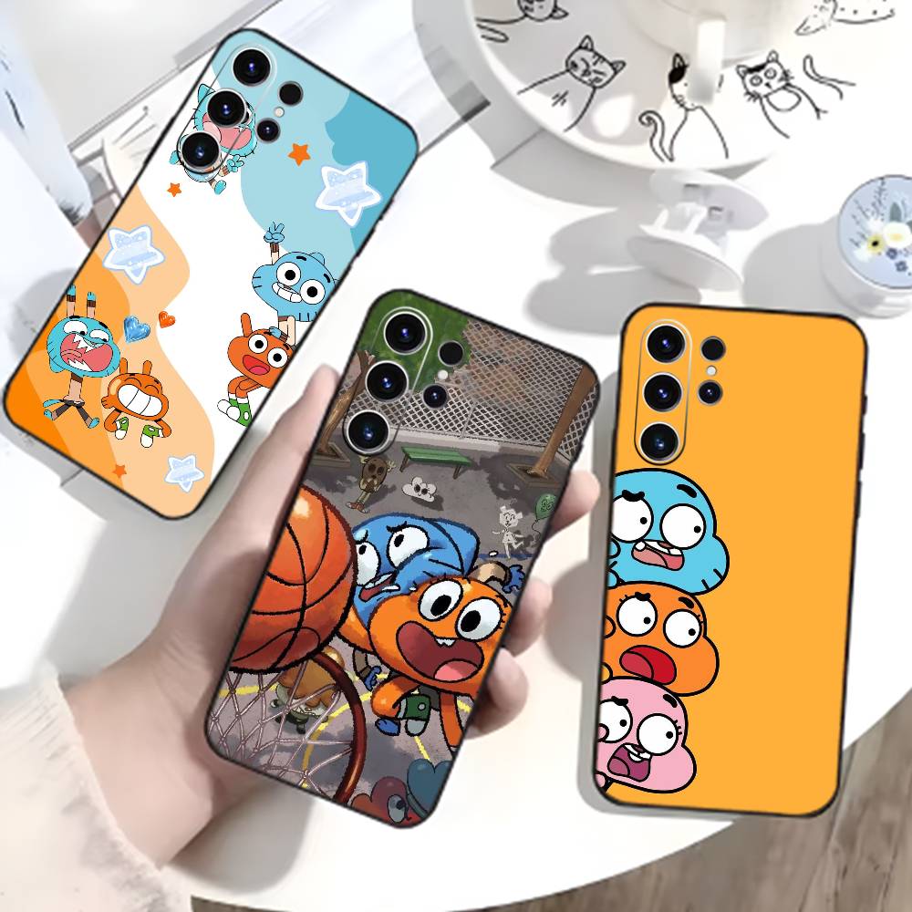 Чехол для телефона J-Gumball и Darwin для Samsung S26,S25,S24,S23,S22,S21,S20,Ultra,Plus,FE Черный Мягкий Чехол