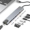 Трансграничная док-станция 8-в-1 USB-C - HDMI 4K: Преобразователь расширения Type-C