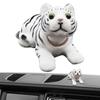Car Dashboard Decoration Shaking Head Lucky Tiger Bobble Head Figurine Shaking Head Lucky Tiger Resin Tiger Cute Car Dash