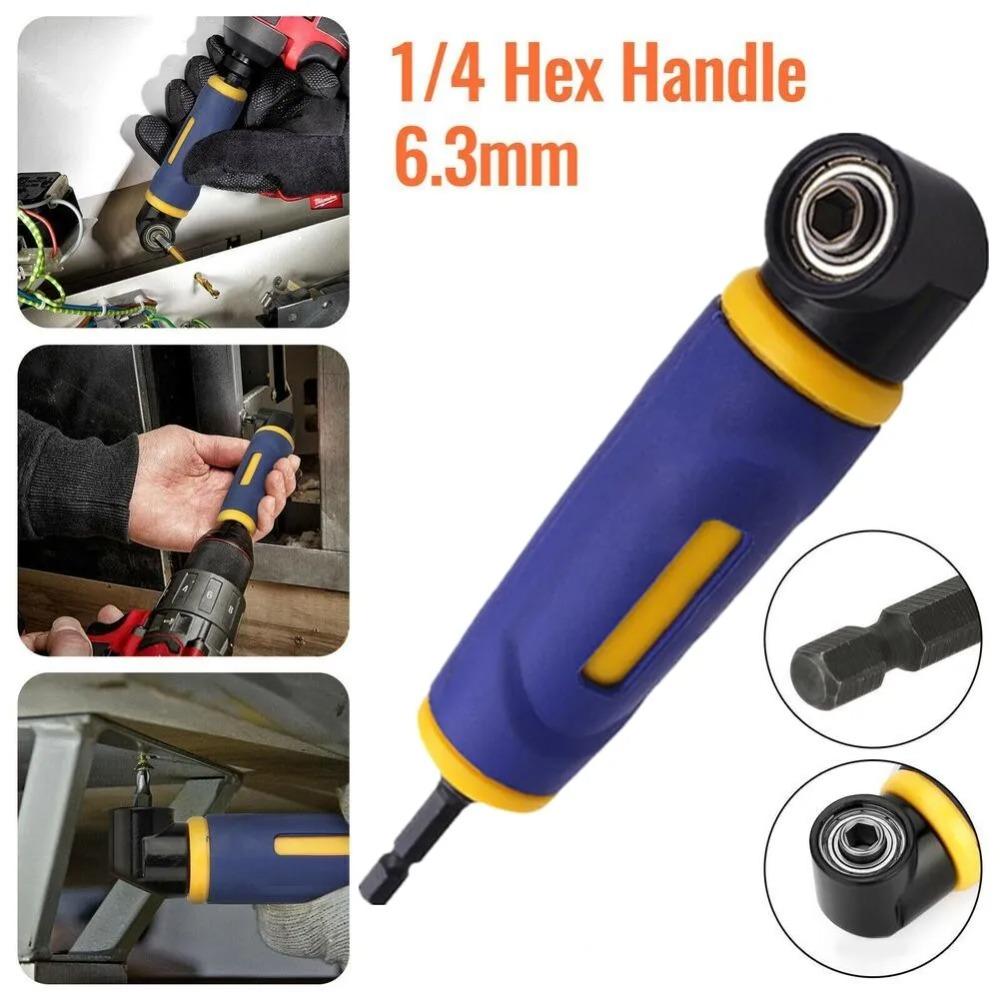 Multi Purpose Right Angle Extension Screwdrive 90 Degree Drill Attachment Tool
