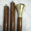 Antique Style Victorian Vintage Designer Brass Handle Cane Wooden Walking Stick