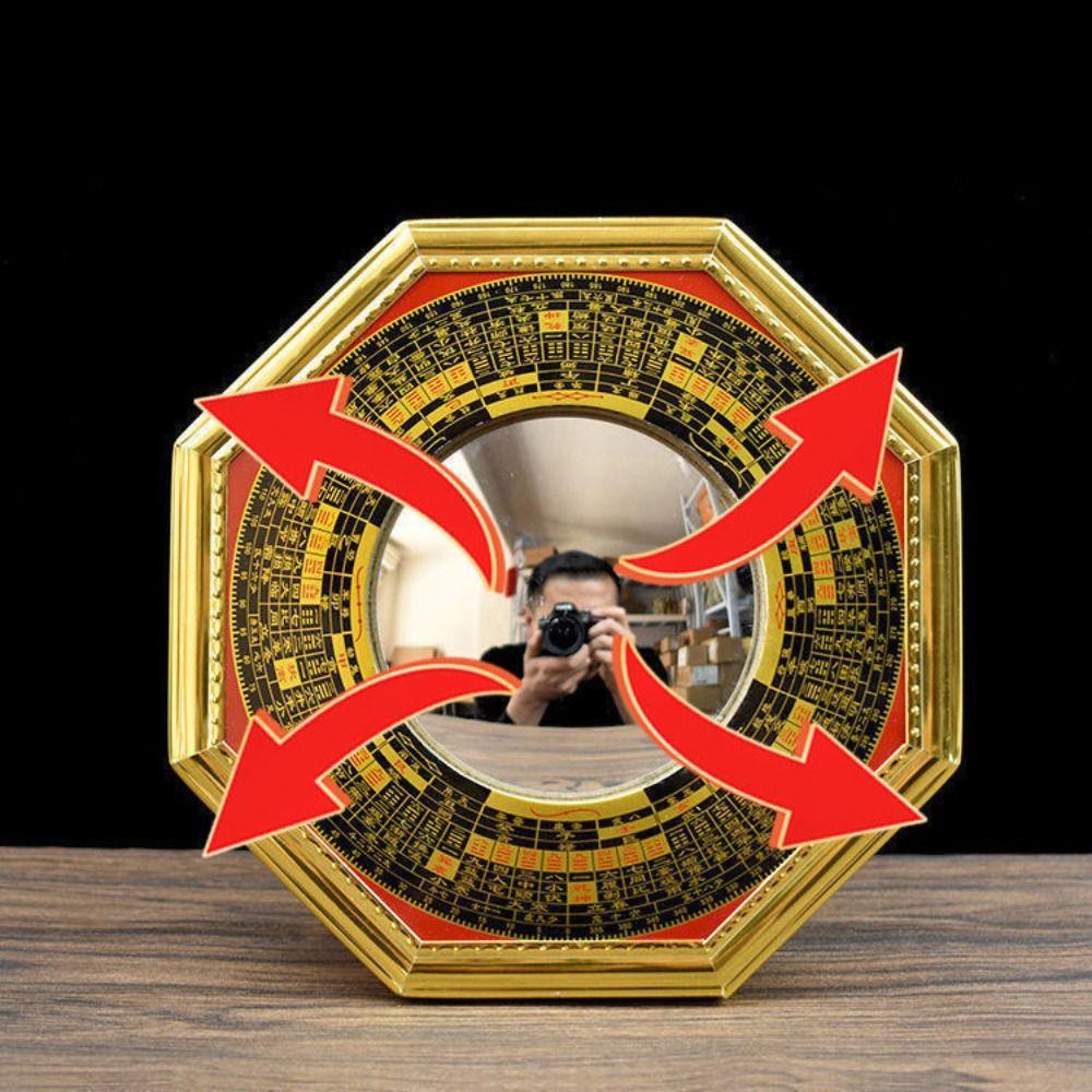 Металлическая рама восьмиугольные зеркала 13см 17.5см 20.5см восемь диаграмм зеркало фэншуй городской дом