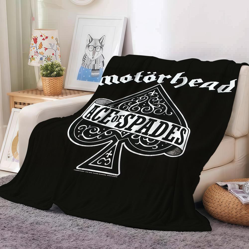 Rock Band M-Motorhead Blanket Warm And Soft Suitable For Bedroom Living Room Sofa Bed Office Travel Camping