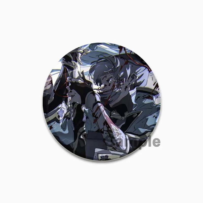 32/44/58 мм значок Камисато Аяка из мультфильма милые жестяные броши ручной работы креативные эмалевые булавки для одежды рюкзак подарочные ювелирные изделия аксессуары