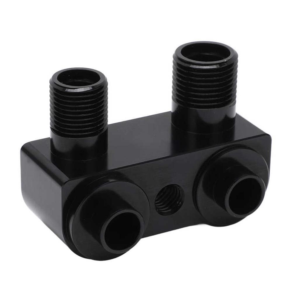 CNC Black A/C Compressor Fitting For LSX LS1 Swap AC Lines Compressor Adapter