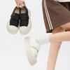 Маленькие белые туфли Женские 2025 Весна и лето Новые трехслойные туфли на платформе с мыском-ракушкой Женские туфли-бисквиты на липучках Маленькие белые туфли