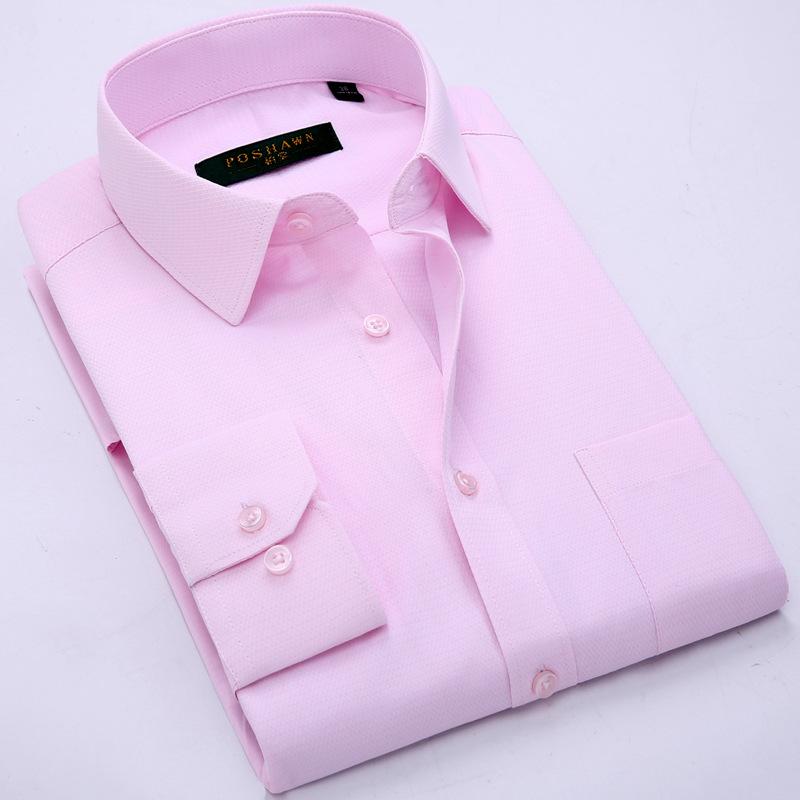 Весенне-осенняя деловая повседневная рубашка с длинными рукавами, мужские рубашки, универсальная однотонная деловая одежда, мужская одежда больших размеров, костюмы и блейзеры