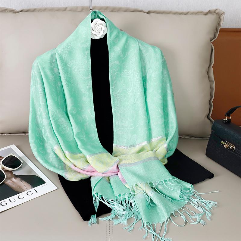 New Luxury Autumn Cashmere Pashmina Shawls Women Warm Jacquard Scarves Lady Wrap Foulard Poncho Echarpe Stoles Scarf