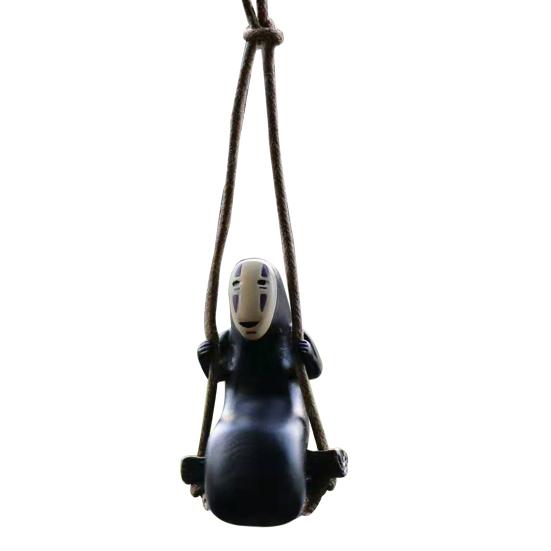 Anime Spirited Away Swinging No Face Man Car Decorative Pendant Home Ornament