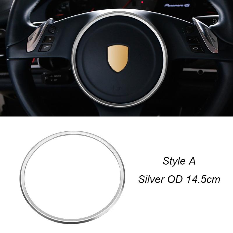 Для Porsche Cayenne Panamera 2010-2016 Macan 2014-2021 911 2016-18 718 16-22 Автомобильная накладка на руль Декоративное кольцо на рамку рулевого колеса