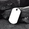Мужское женское ожерелье и кулон из нержавеющей стали с гравировкой армейской собачьей бирки