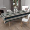 Stain-resistant Printed Tablecloth, Rectangle, 140x200 Cm, BAYADERES Blue, by Soleil d'Ocre