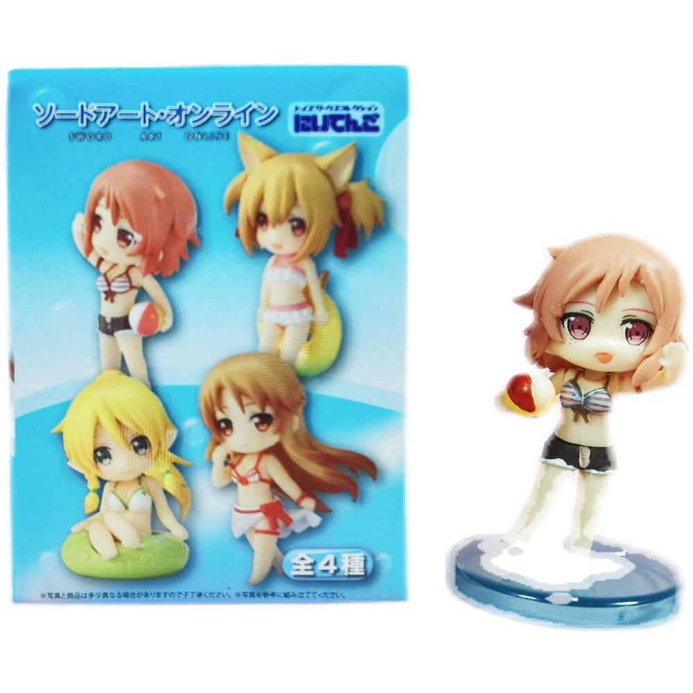 4 шт./1 набор Аниме Фигурка Sword Art Online Юки Асуна Аяно Кейко Синодзаки Рика Киригая Сугуха Купальник Q Версия Модель Игрушка Кукла