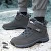 Cotton Shoes Men's Snow Boots Large Size Men's Boots Polyurethane Velcro Cotton Boots Piled Thickened Short Boots
