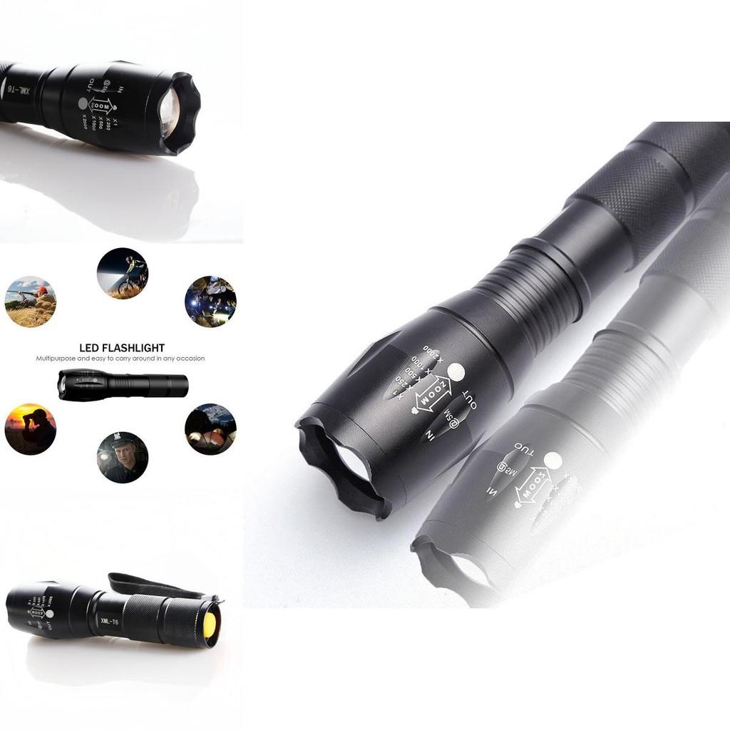 Ultra Bright 1000 Lumens Tactical Military Led Flashlight With Zoom Function