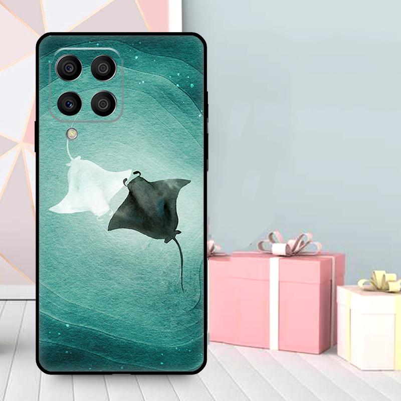 Чехол с изображением ската для Samsung Galaxy M06 M11 M31 M14 M34 M54 M12 M32 M52 M15 M13 M16 M36 M56 M53 M35 M55