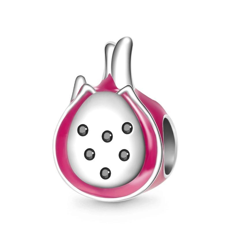 New Copper Colorful Fruit Birthday Cake Milk Burger Chili Pendant Charm Bead Fit For Original Bracelet Diy Women'S Jewelry