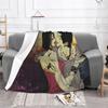 Nana Blanket Velvet Spring/Autumn Ai Yazawa Plaid Japan Anime Multi-function Thin Throw Blankets for Home Couch Bedding Throws
