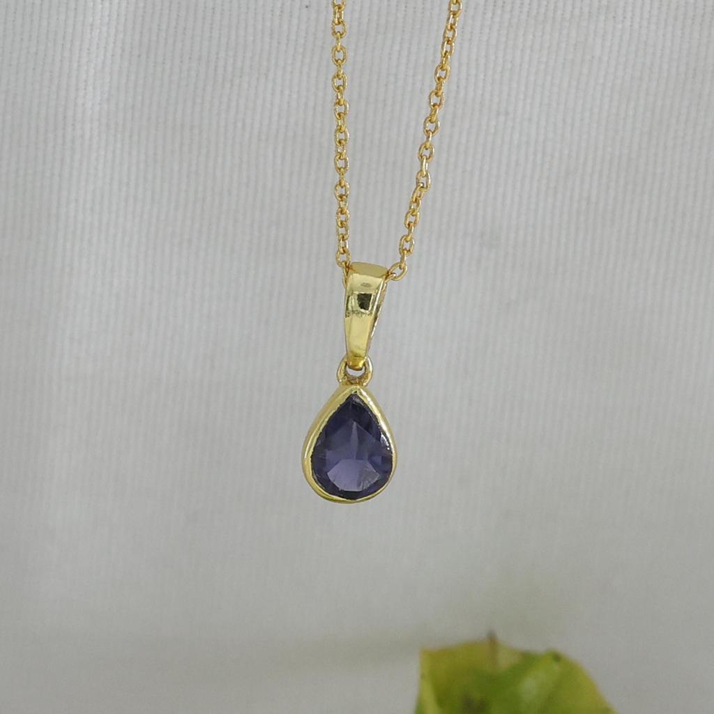 Серебряное Ожерелье, Позолоченные Украшения, Женское Ожерелье, Подарок Ей, Украшения с Камнями по Знаку Зодиака